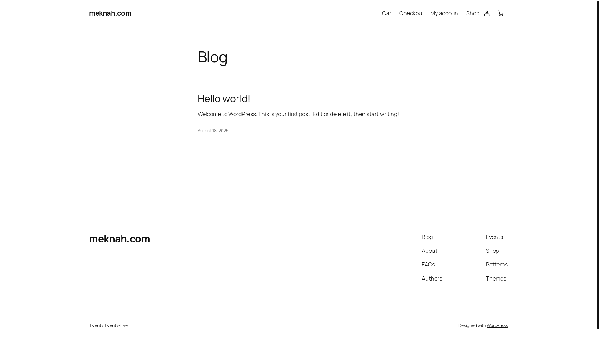 website screenshot of https://meknah.com/