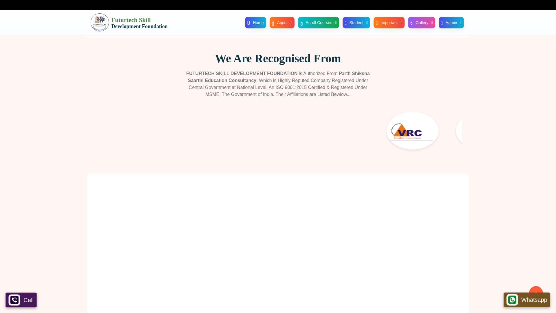 website screenshot of https://ftsdf.in