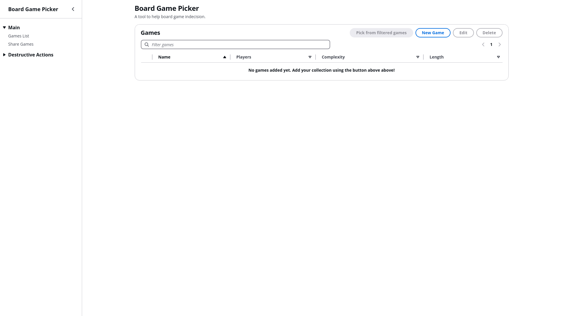 website screenshot of https://board-game-picker.pages.dev/