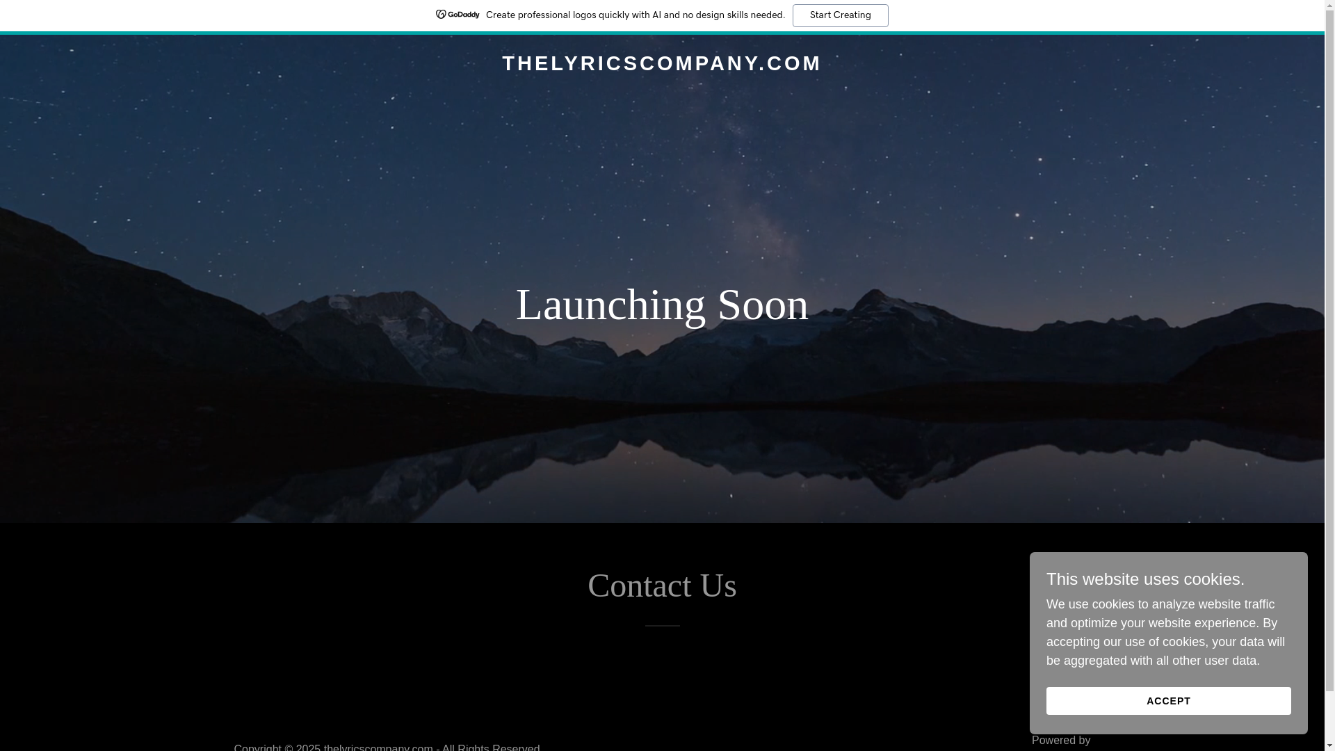 website screenshot of https://thelyricscompany.com/