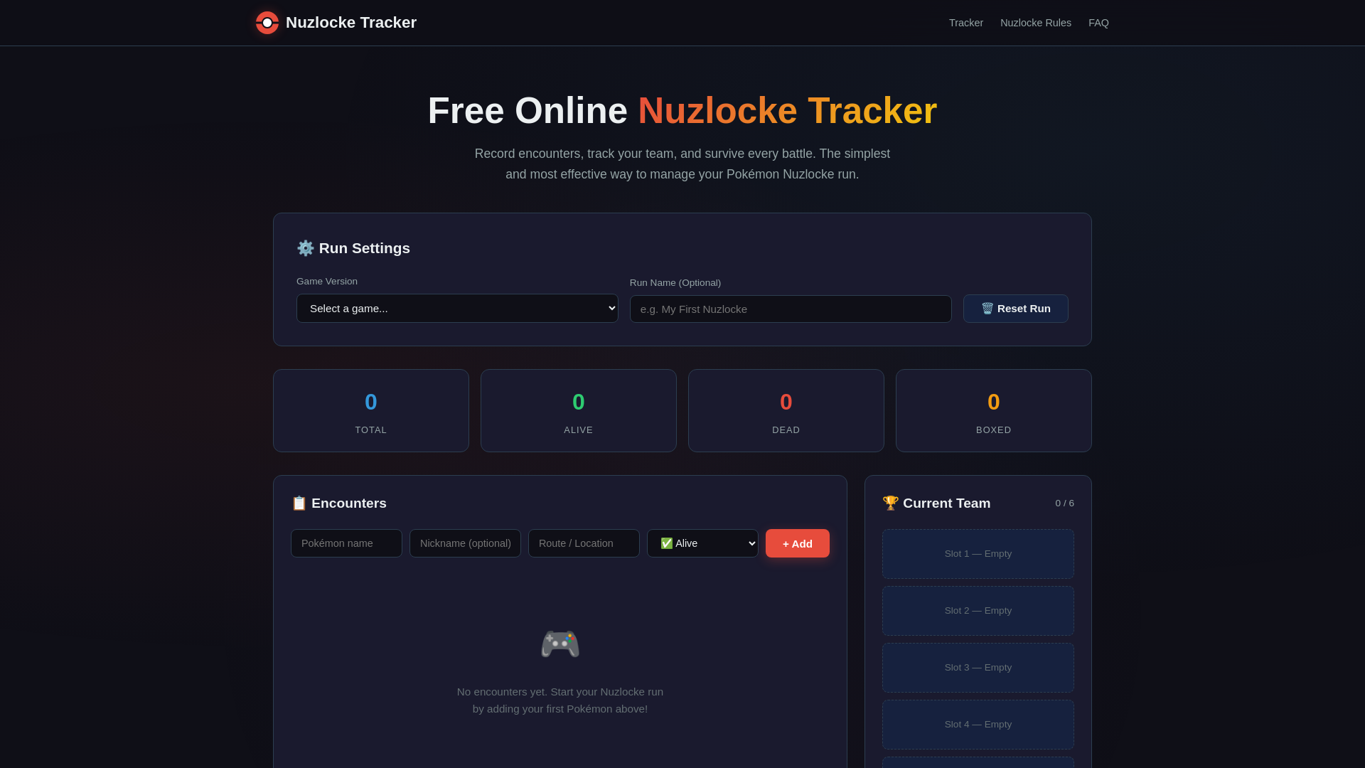 website screenshot of https://nuzlocke-tracker.pages.dev/