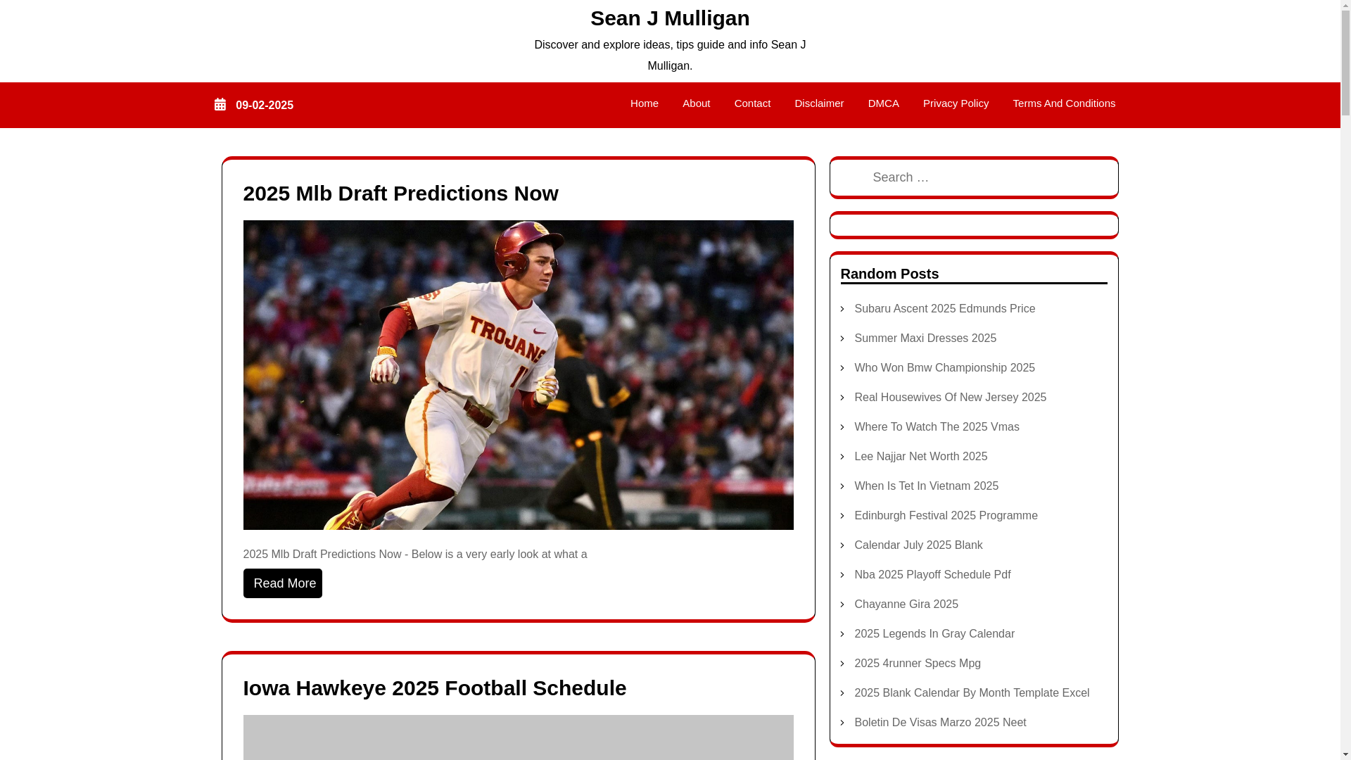 website screenshot of https://seanjmulliganj.pages.dev/