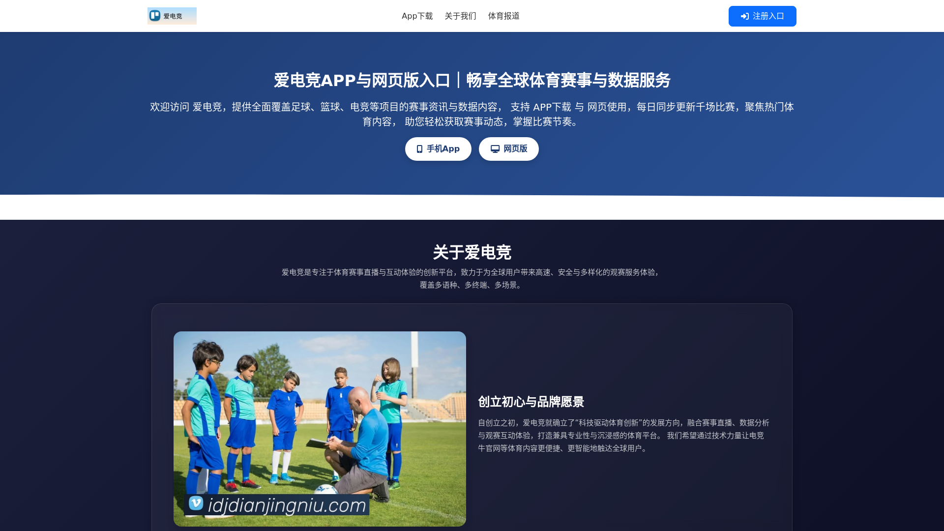 website screenshot of https://idjdianjingniu.com