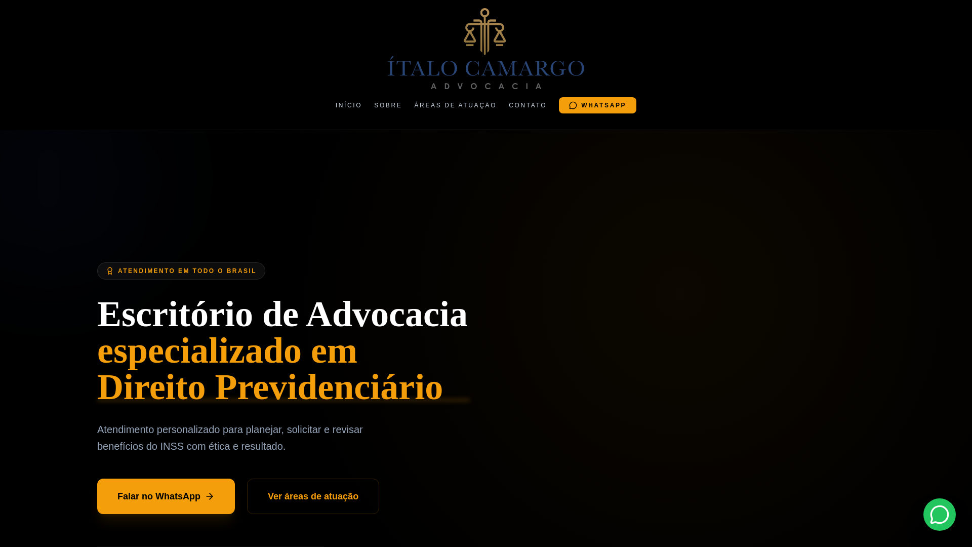 website screenshot of https://italocamargoadv.com/