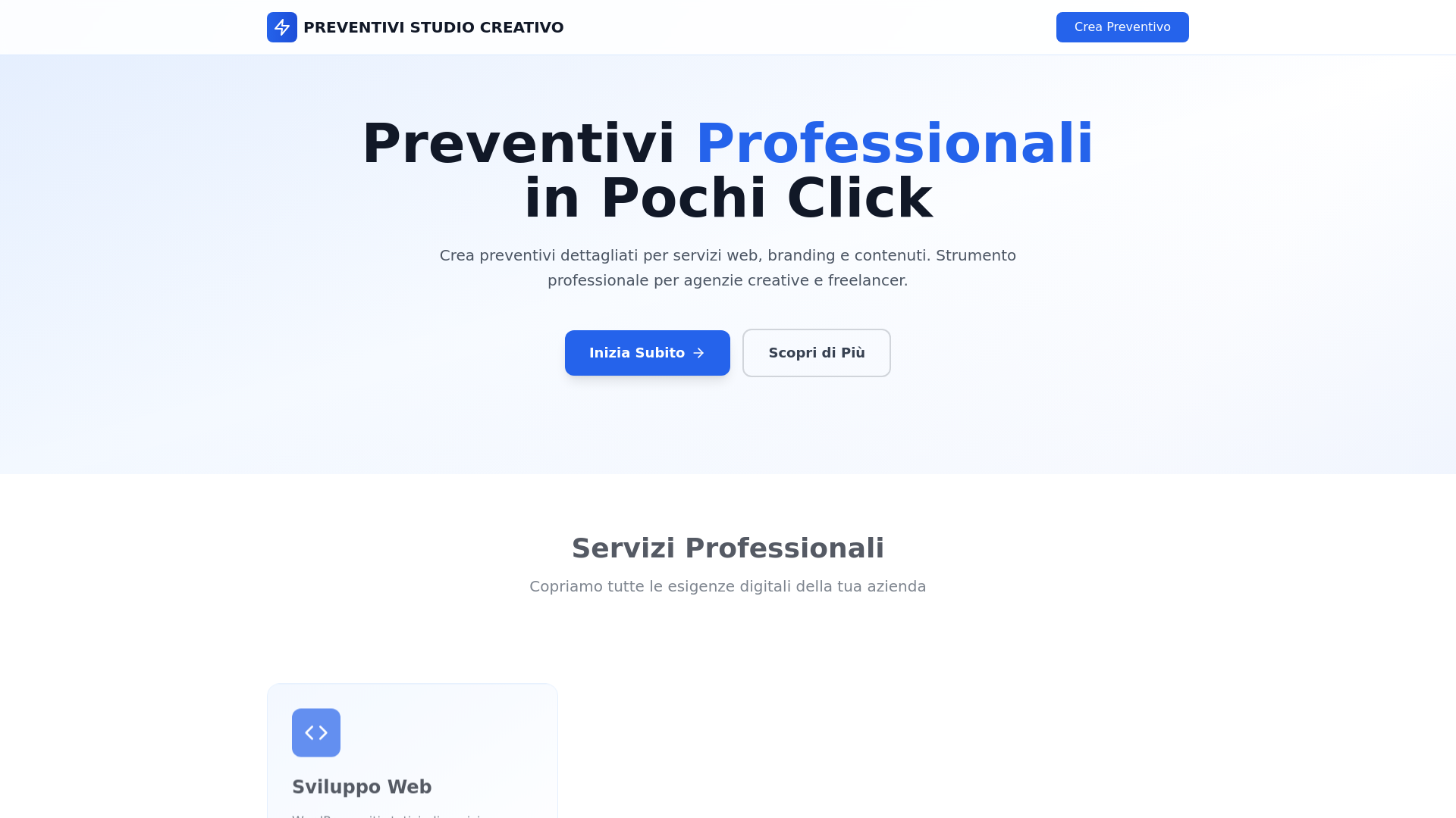 website screenshot of https://tipecreative.app/