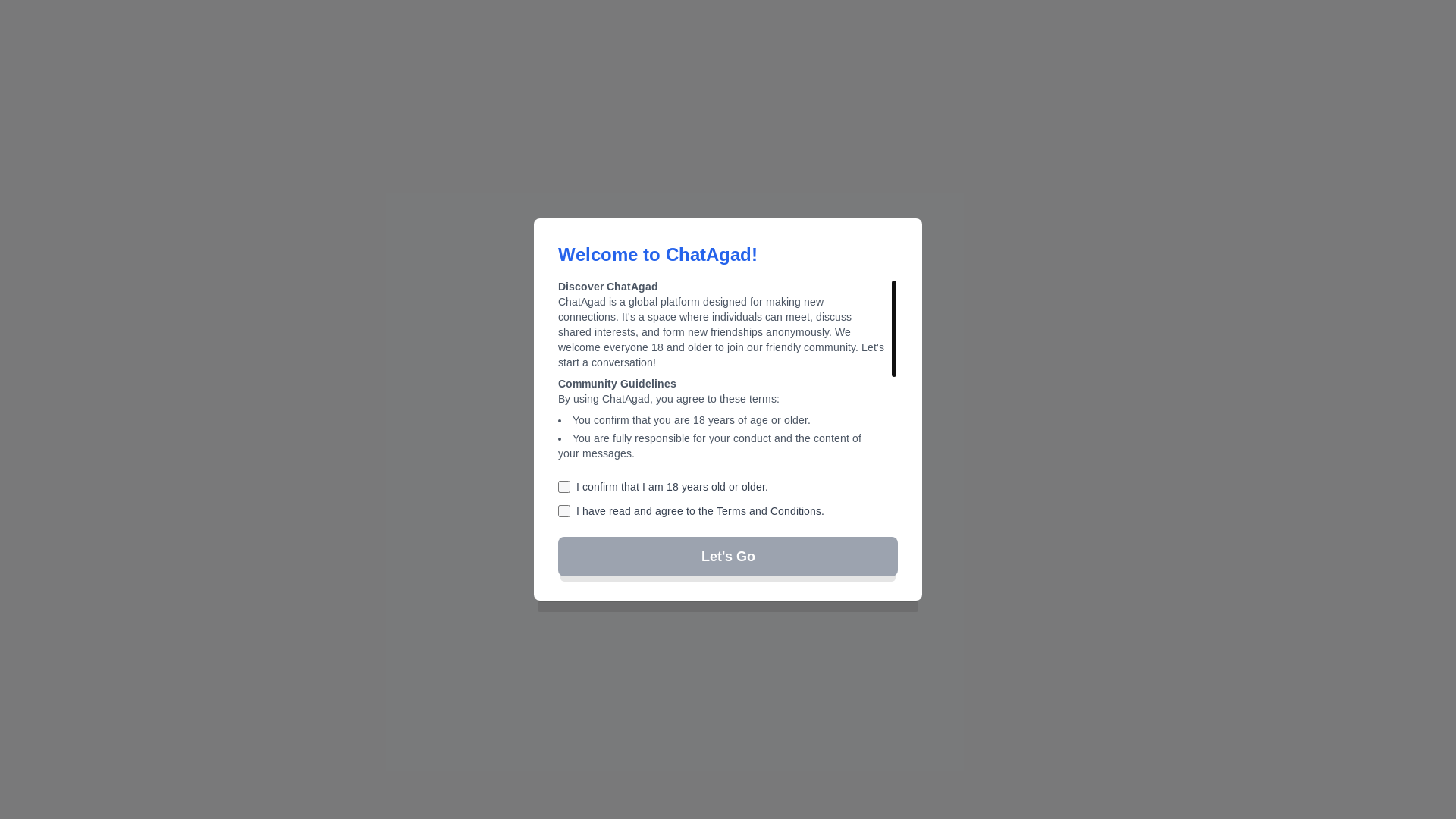 website screenshot of https://chatagad.com/