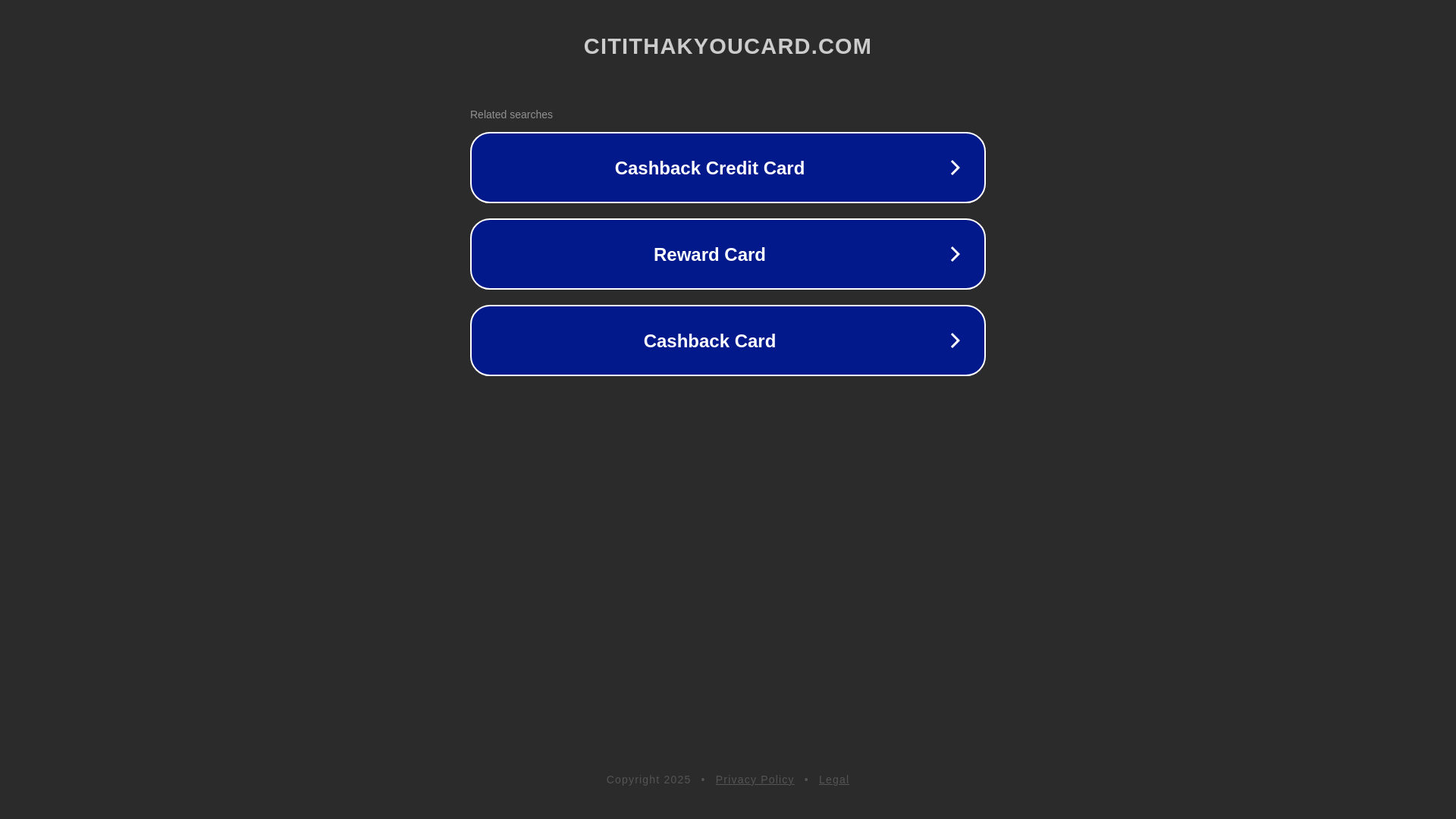 website screenshot of https://citithakyoucard.com/