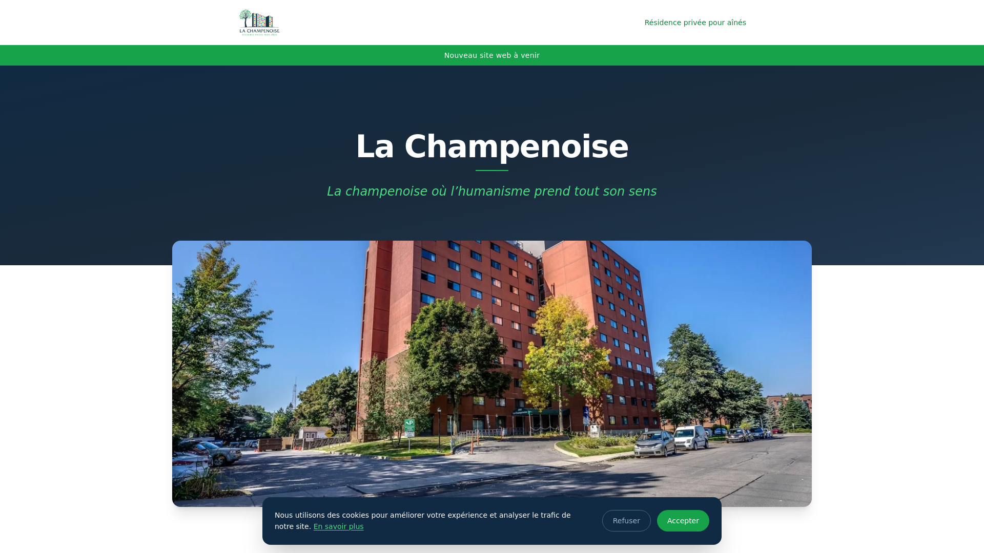 website screenshot of https://la-champenoise.pages.dev/