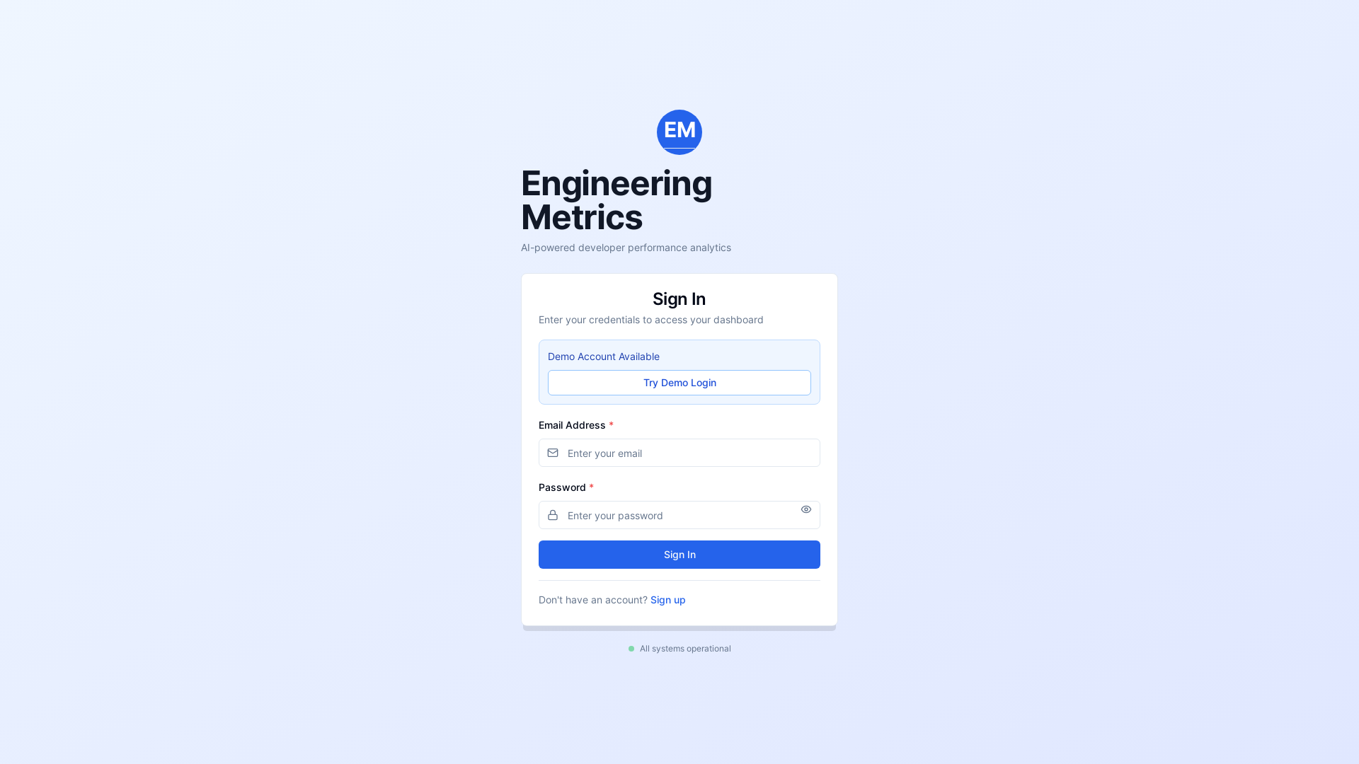 website screenshot of https://em-frontend.pages.dev/