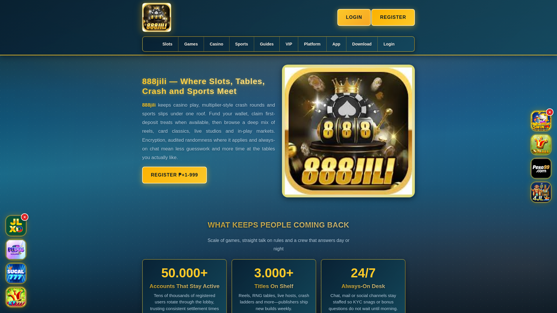 website screenshot of https://888jilitatlo.com