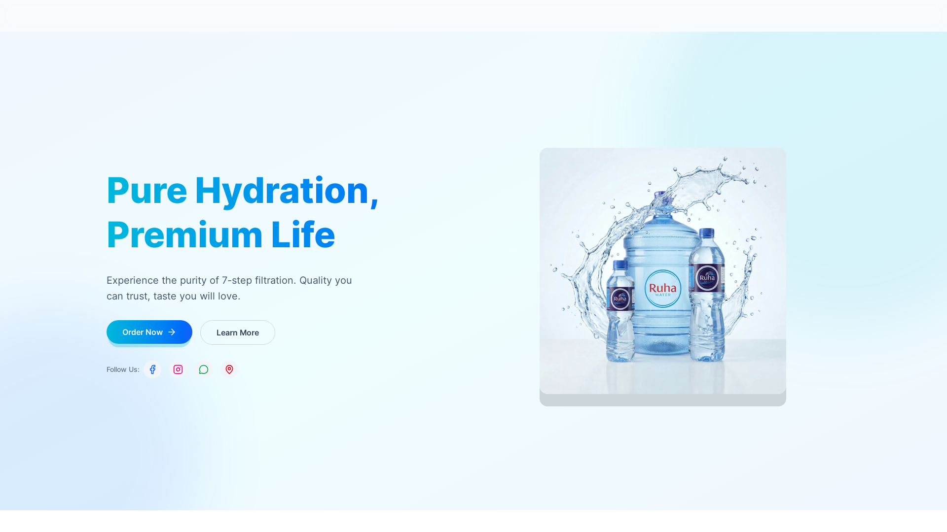 website screenshot of https://ruha-water.pages.dev/