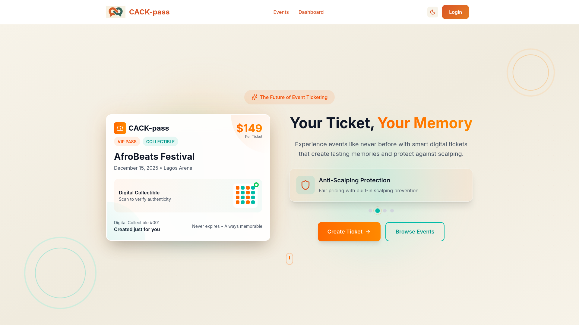 website screenshot of https://cackpass.com/