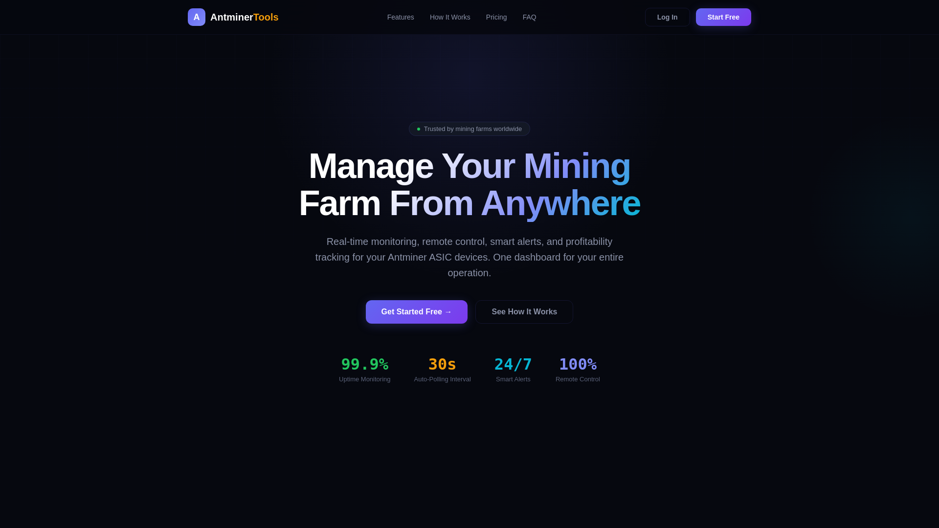 website screenshot of https://antminertools.com/