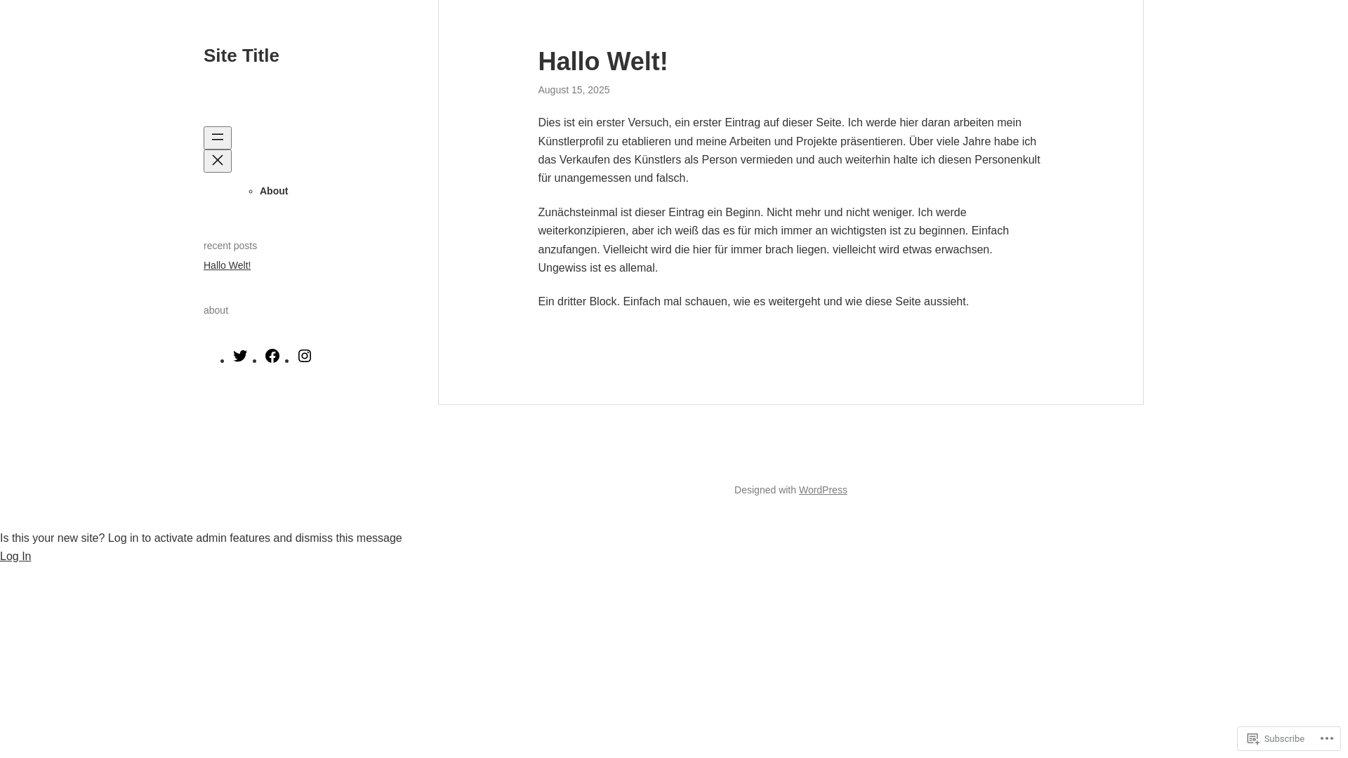 website screenshot of https://thegeorgevader.com/