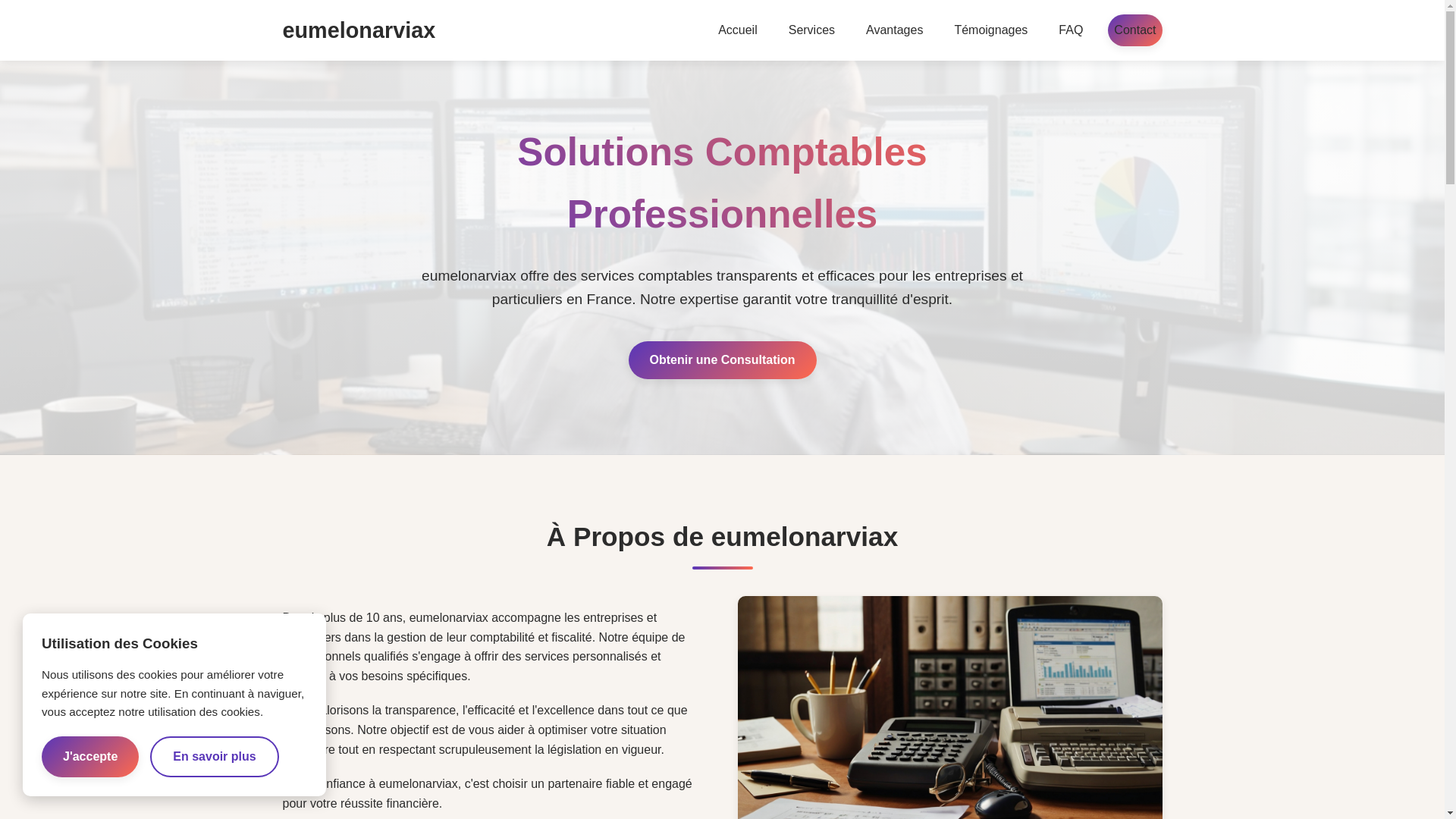 website screenshot of https://eumelonarviax.com/