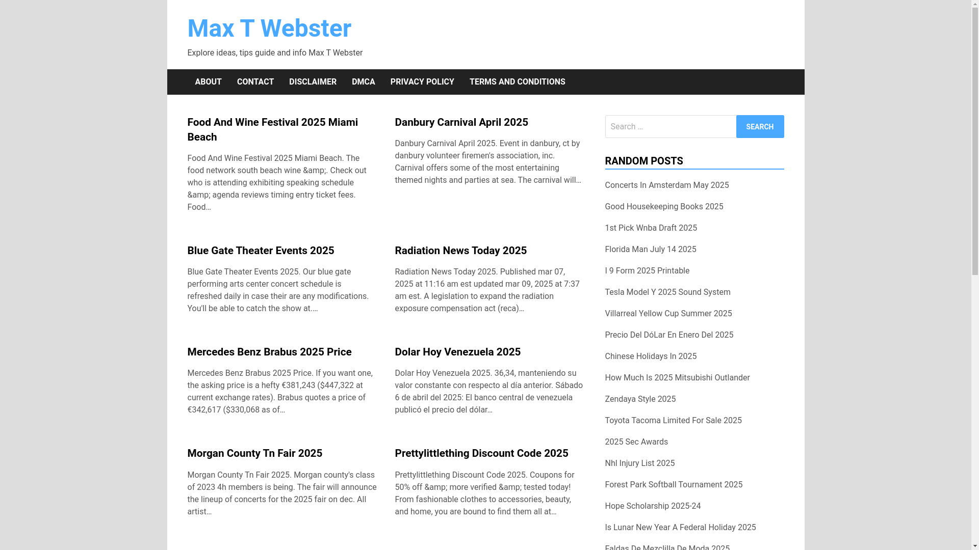 website screenshot of https://maxtwebster.pages.dev/