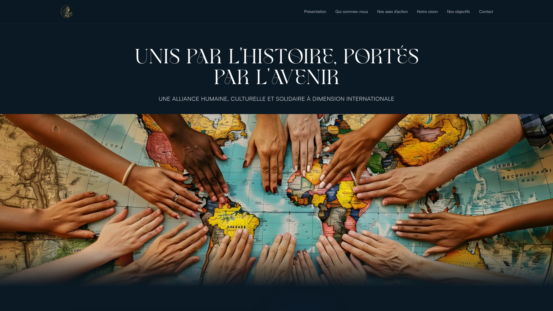 website screenshot of https://alliancenumidia.com/