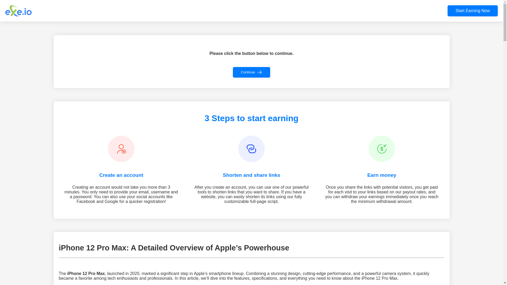 website screenshot of https://exe.io/zafDJr3