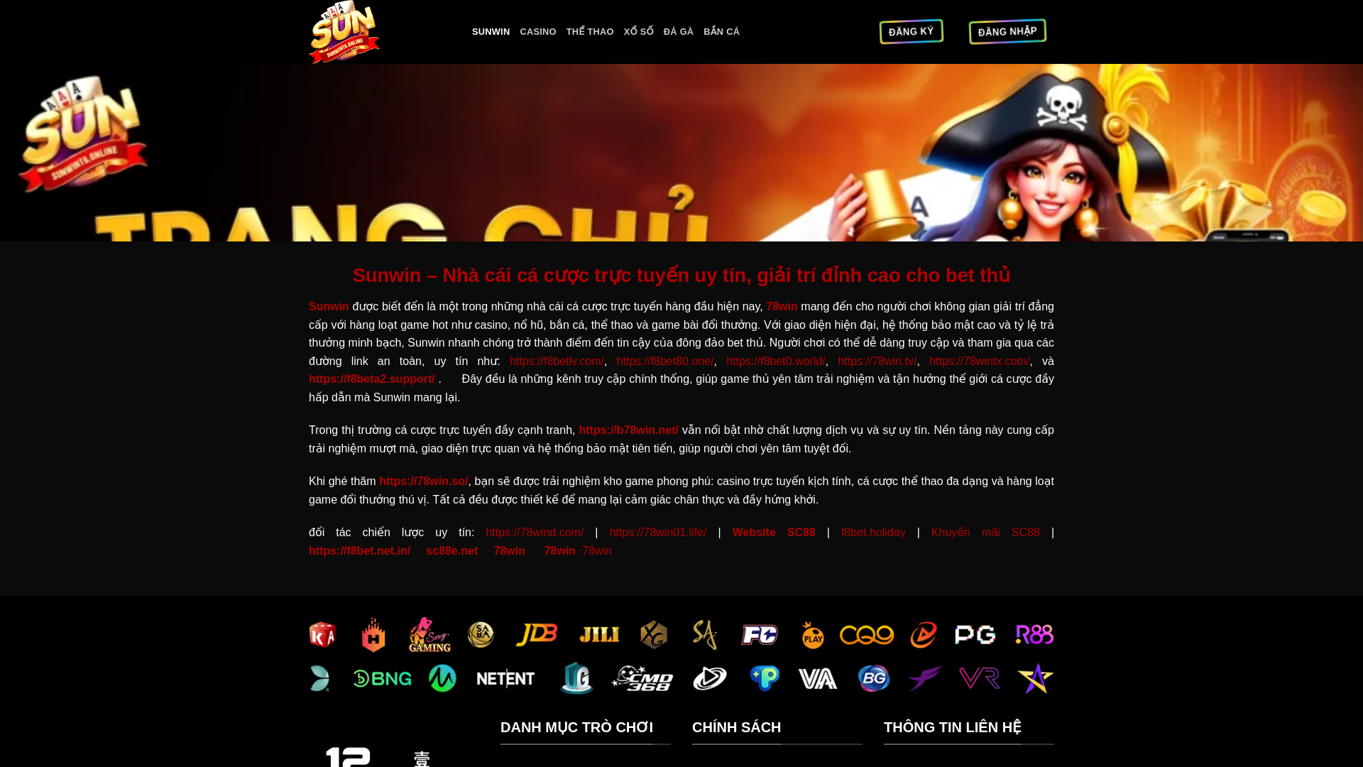 website screenshot of https://sunwint6.online