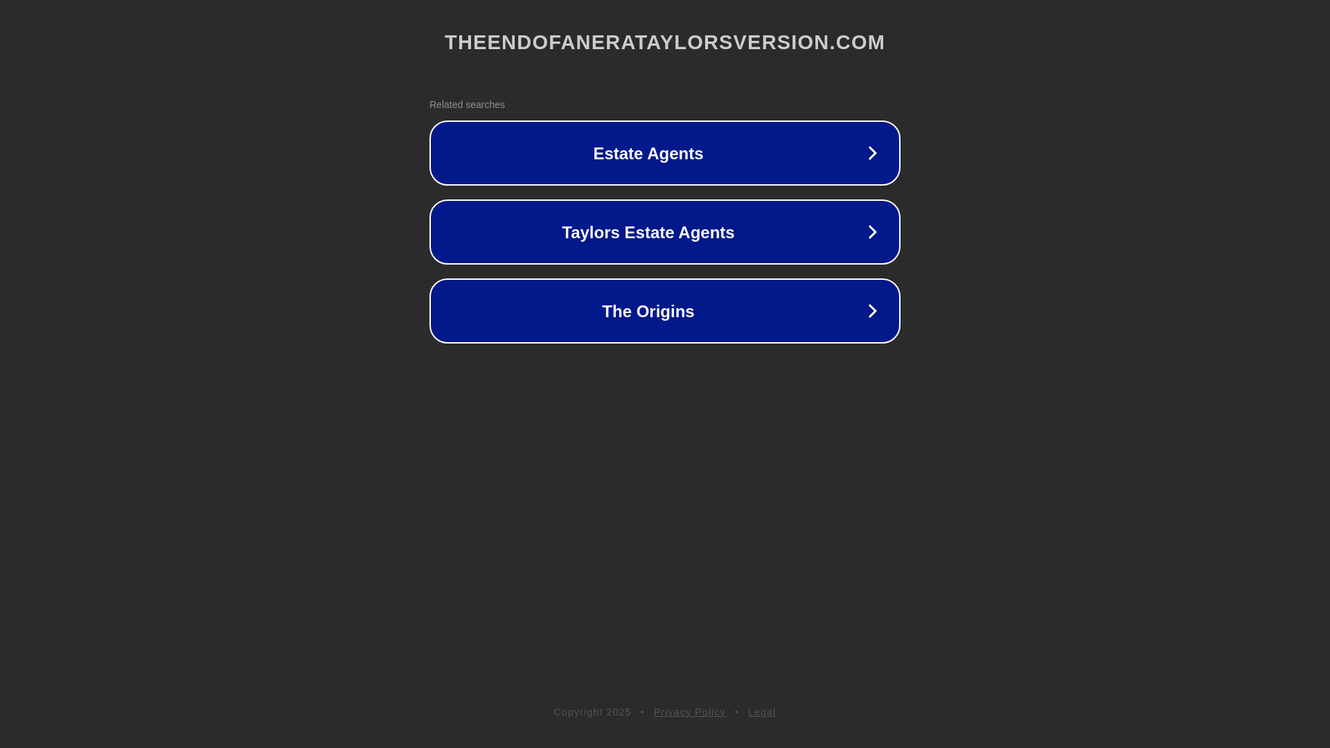 website screenshot of https://theendofanerataylorsversion.net/
