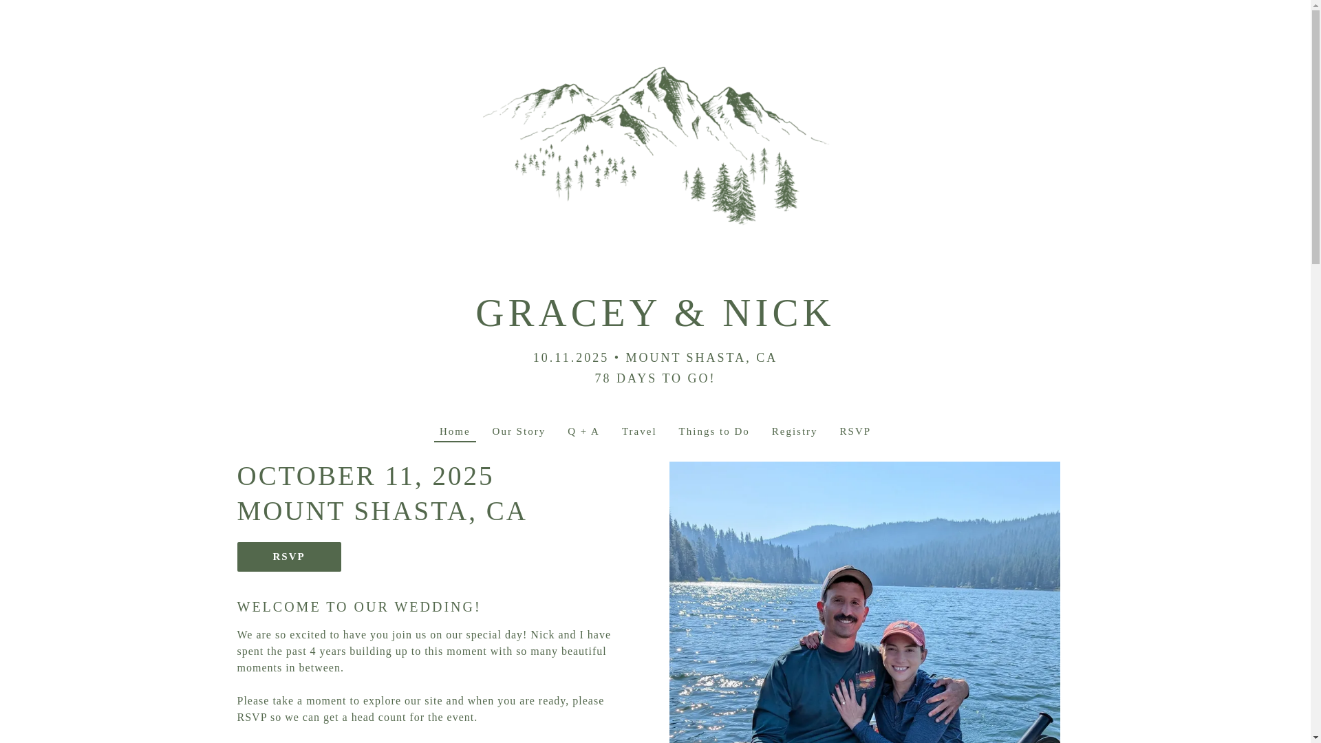 website screenshot of https://graceyandnicksmith.us/