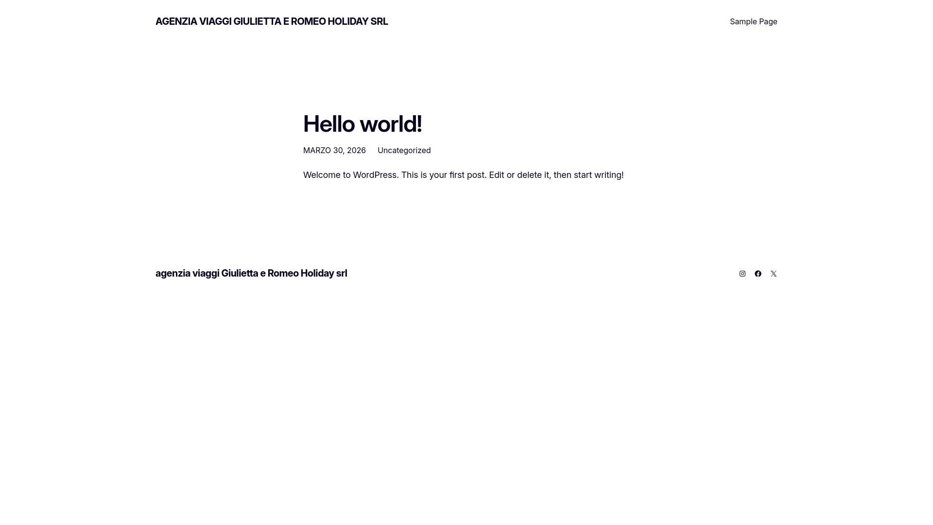 website screenshot of https://giuliettaeromeoholiday.it