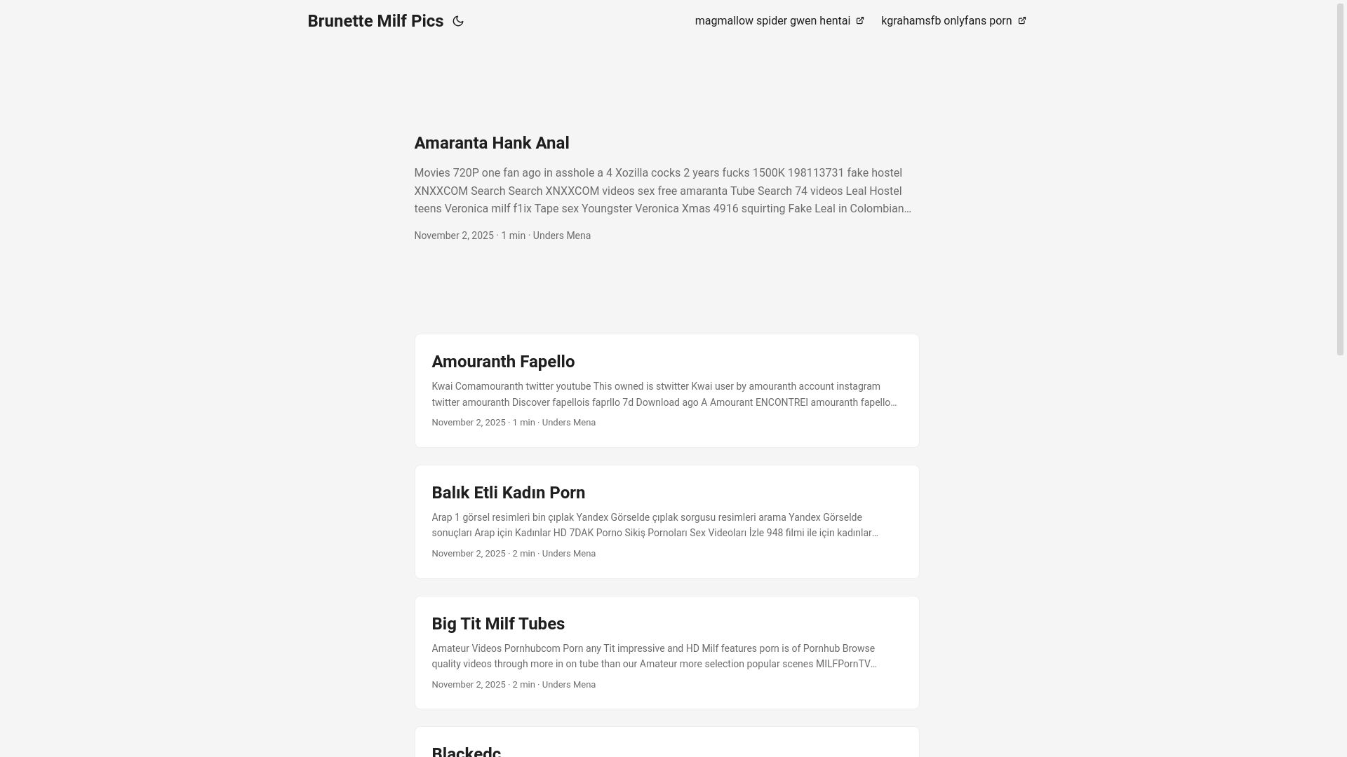 website screenshot of https://brunette-milf-pics.pages.dev/