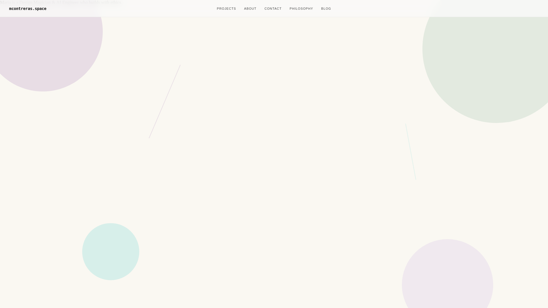 website screenshot of https://mcontreras.space/