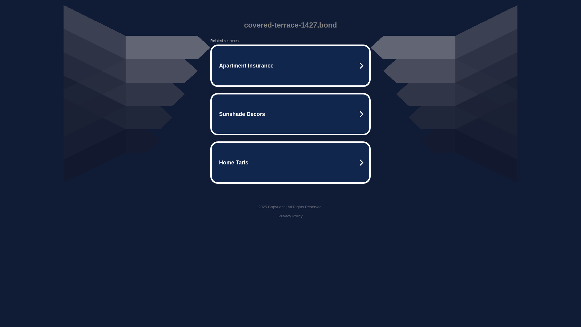 website screenshot of https://covered-terrace-1427.bond/