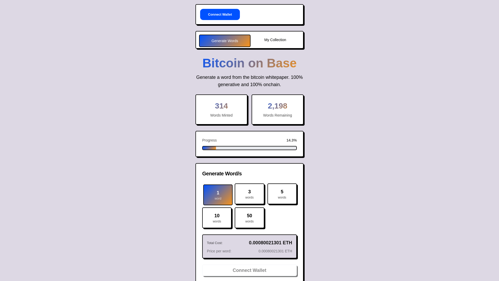 website screenshot of https://www.bitcoinonbase.fyi/