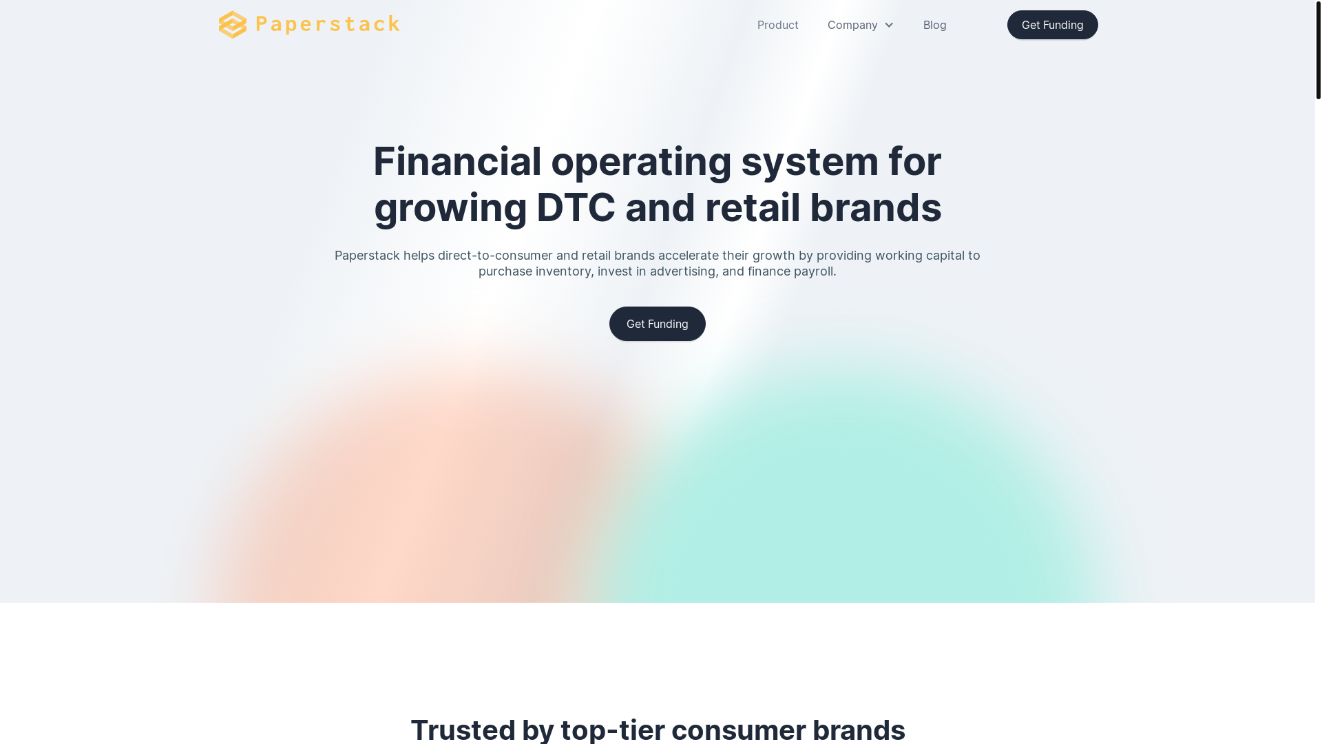 website screenshot of https://paperstackgrow.com/