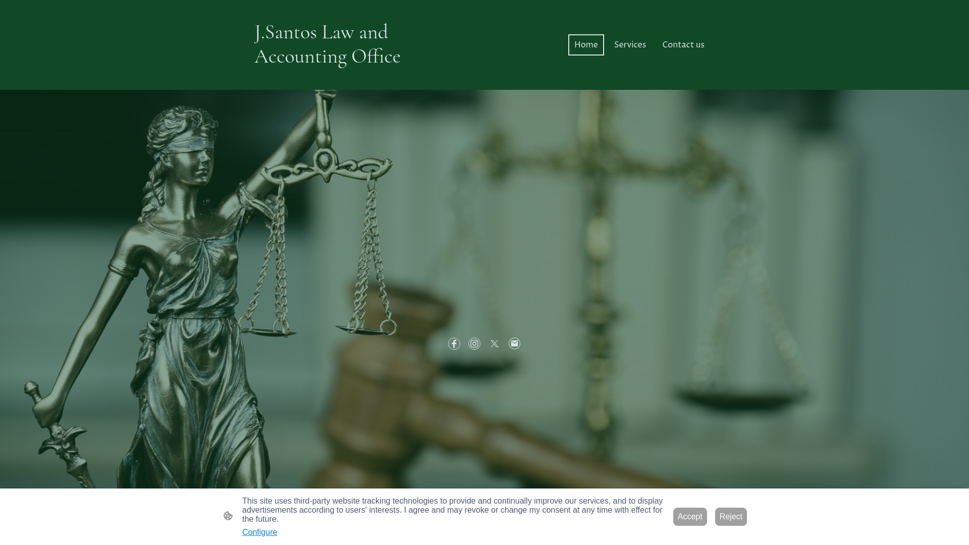 website screenshot of https://jsantoslawandacctg.com/