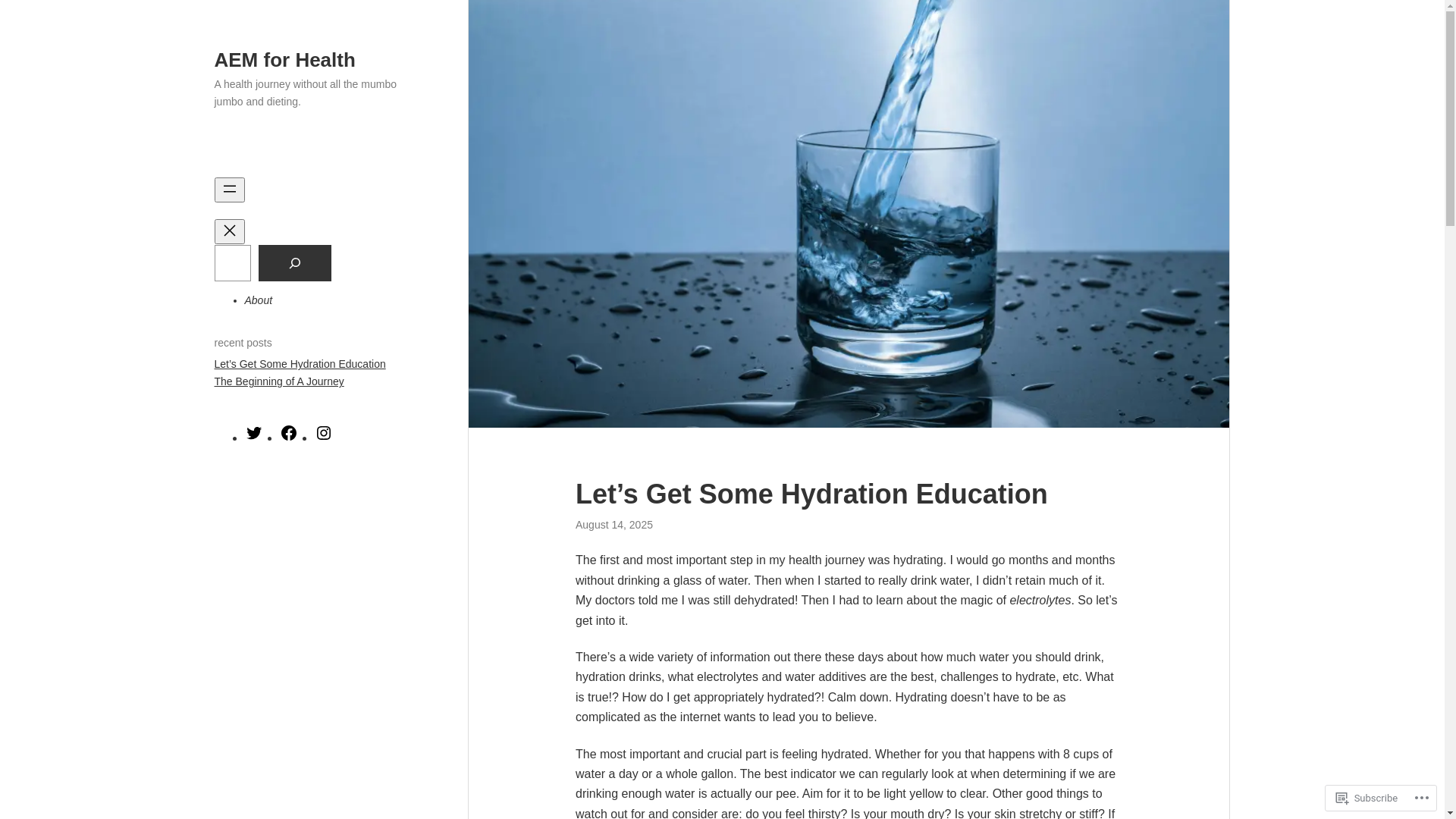 website screenshot of https://aemforhealth.com/