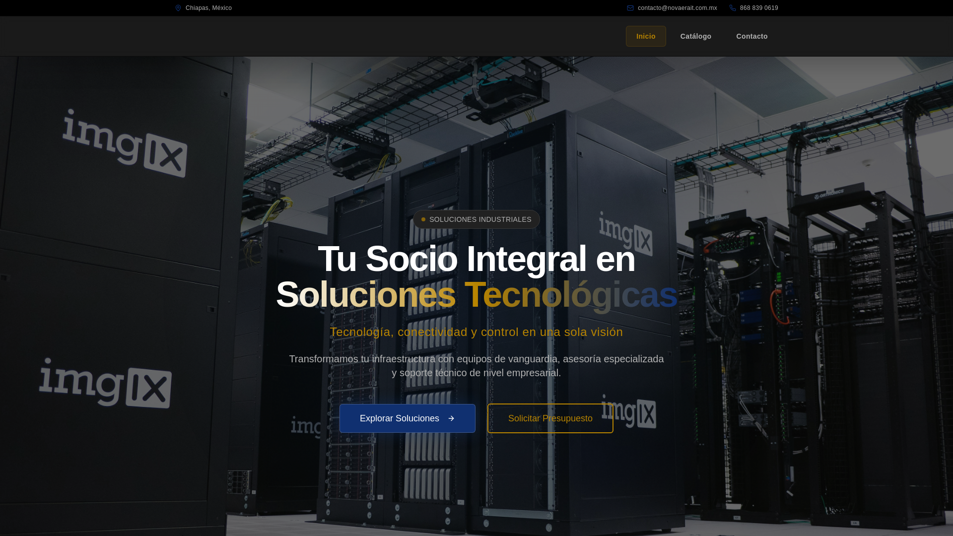 website screenshot of https://novaerait.com.mx/