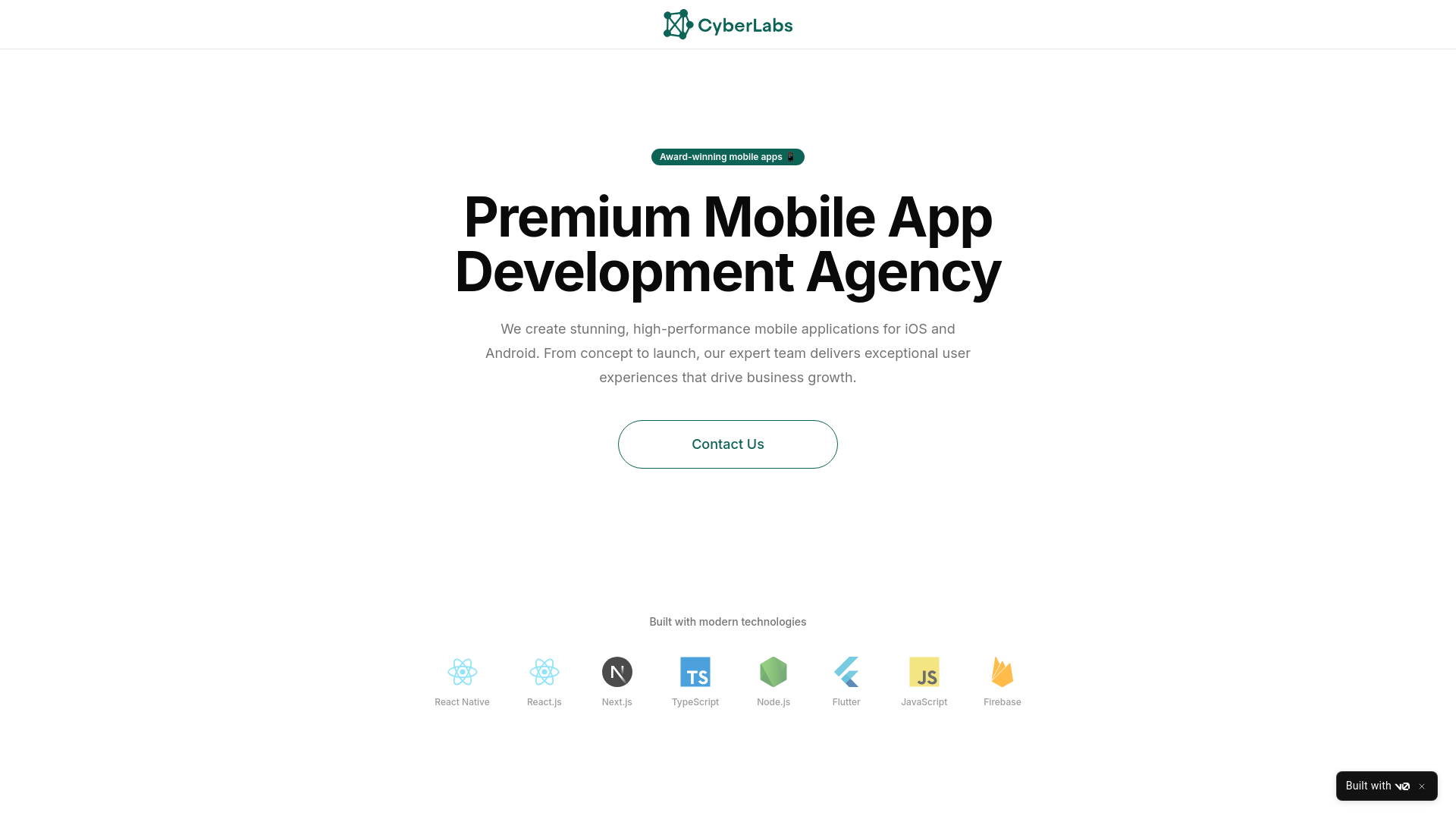 website screenshot of https://cyberlabsagency.com/