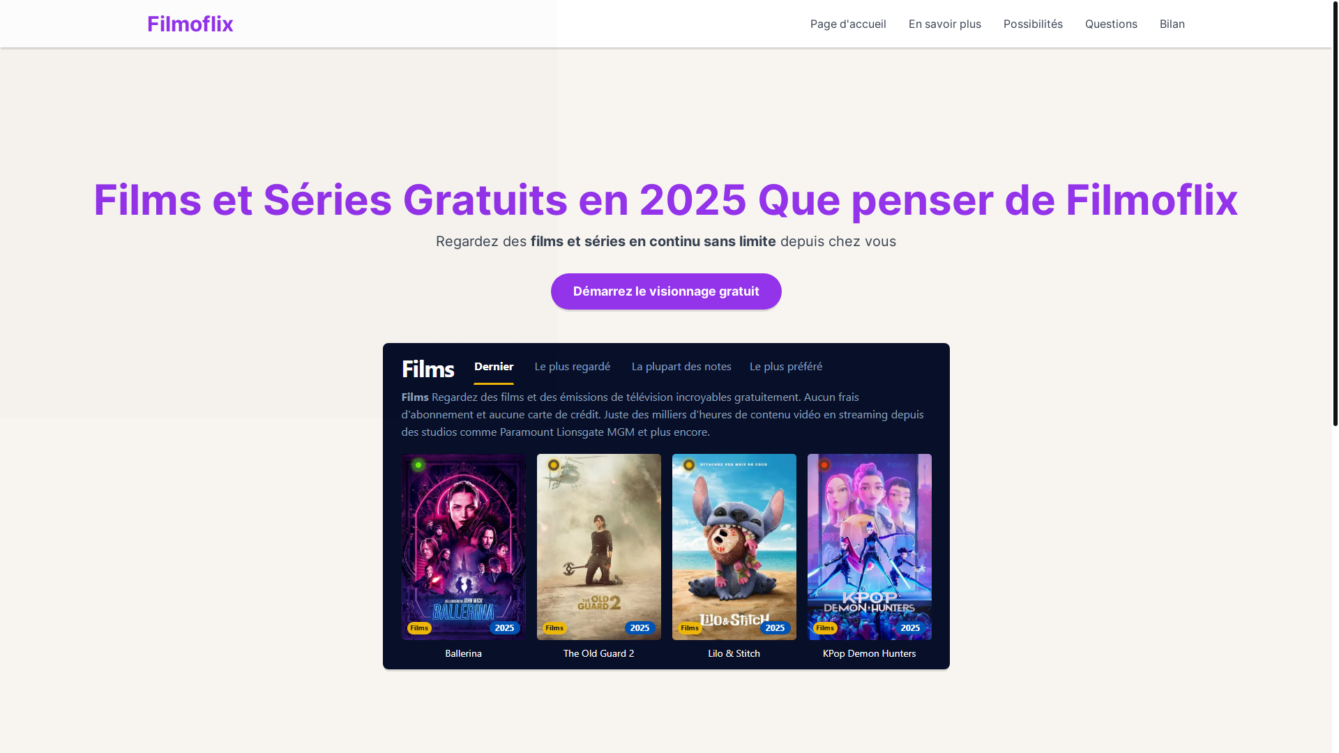 website screenshot of https://filmoflix-vnhy.pages.dev/