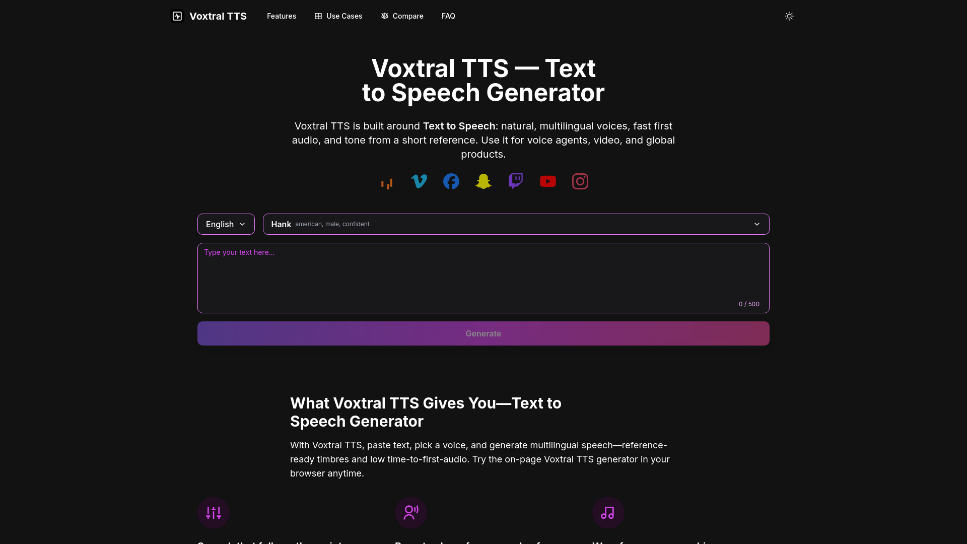 website screenshot of https://voxtral-tts.net