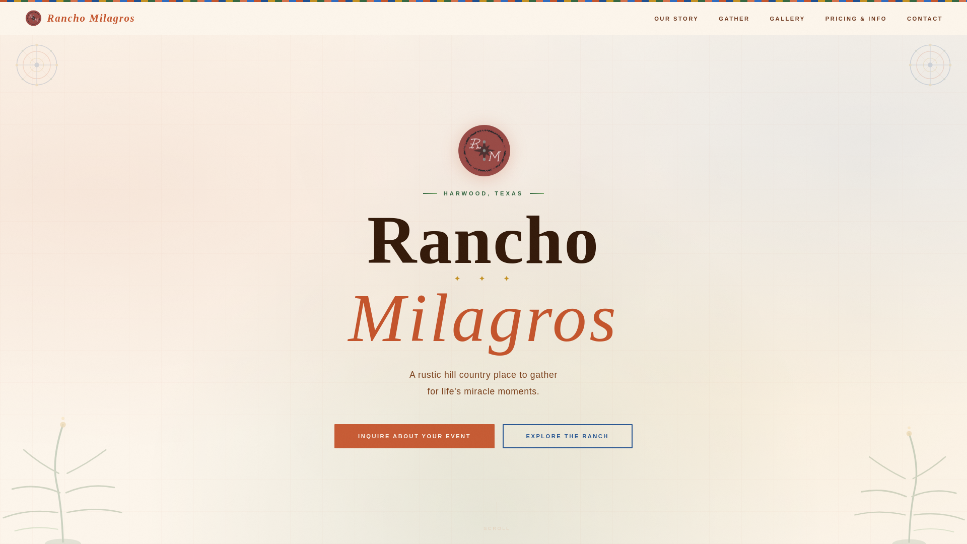 website screenshot of https://stayranchomilagros.com