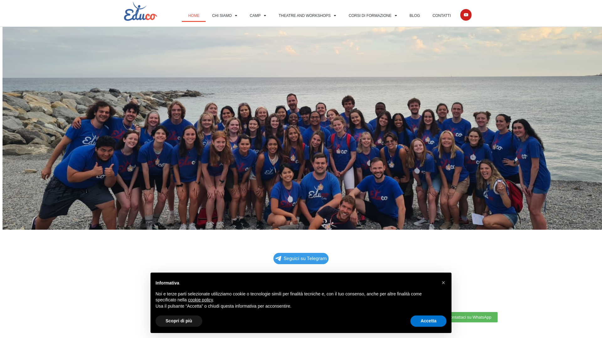 website screenshot of http://educoitalia.it/