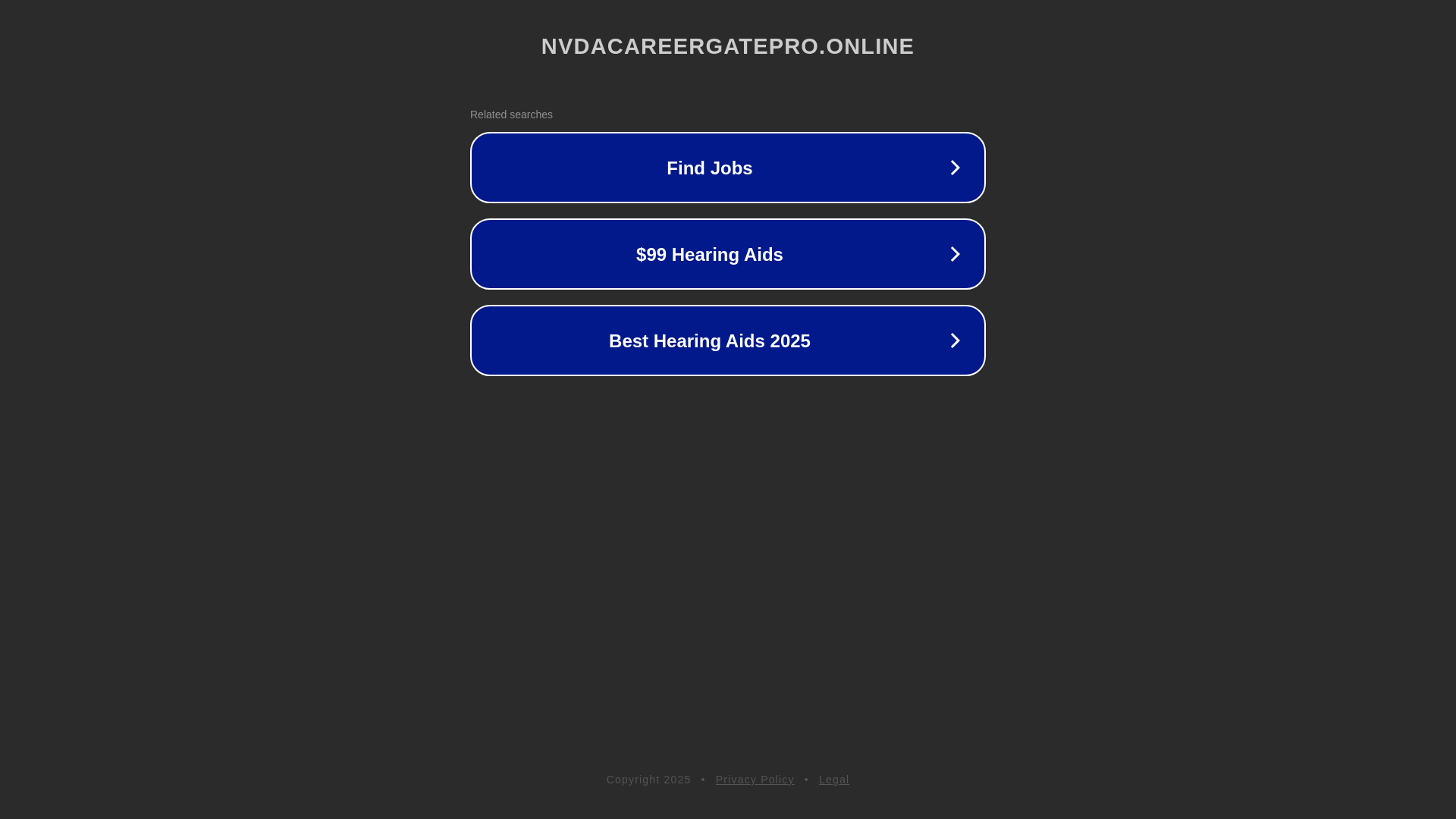 website screenshot of https://nvdacareergatepro.online/