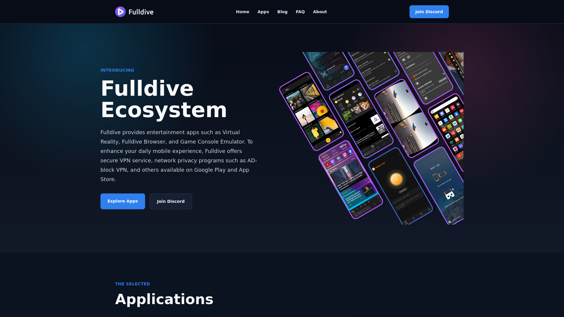 website screenshot of https://fulldive-com.pages.dev/