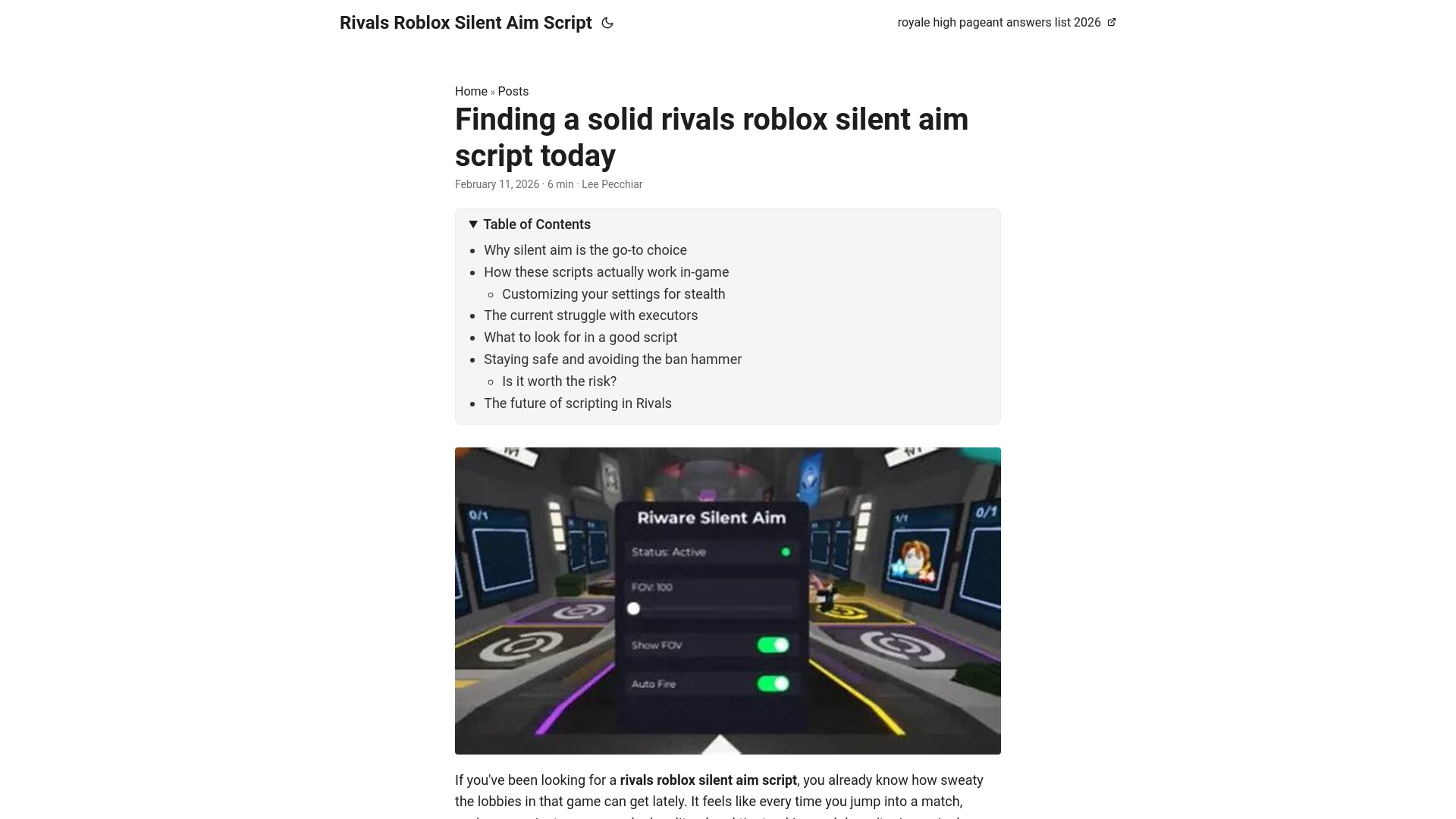 website screenshot of https://rivals-roblox-silent-aim-script.pages.dev/