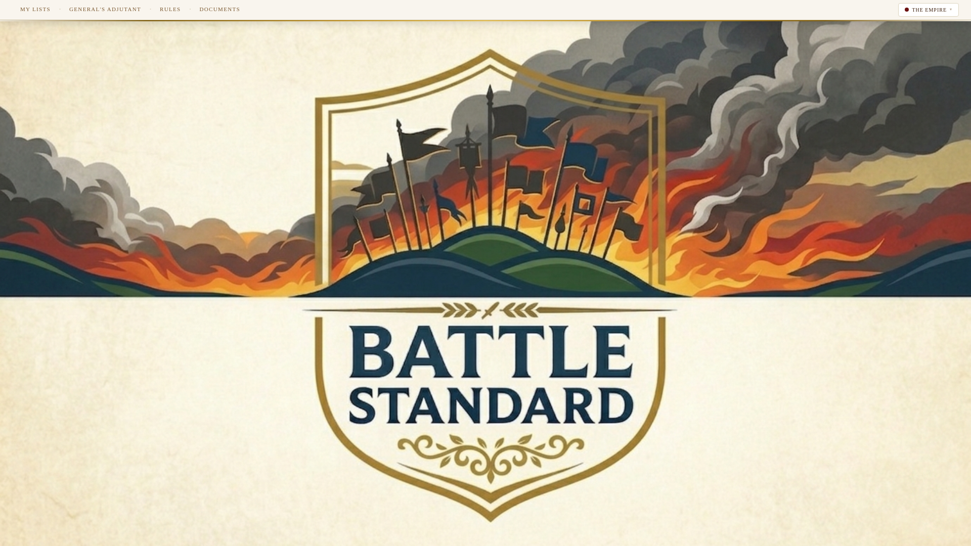 website screenshot of https://battlestandard.pages.dev/