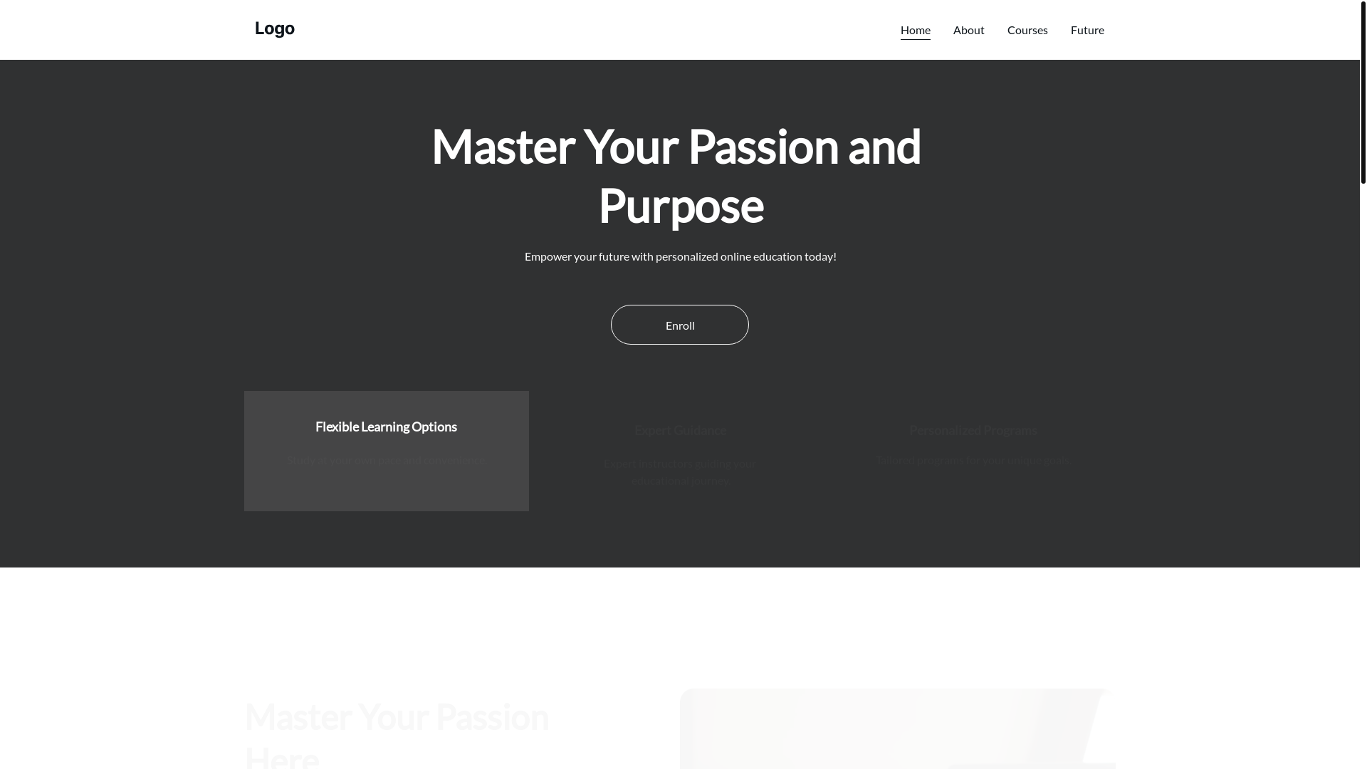 website screenshot of https://mastercrossuniversity.com/