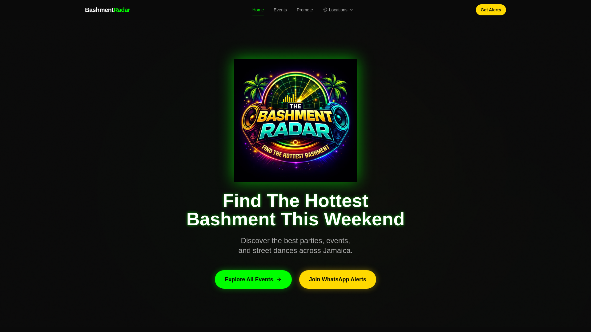 website screenshot of https://thebashmentradar.com/