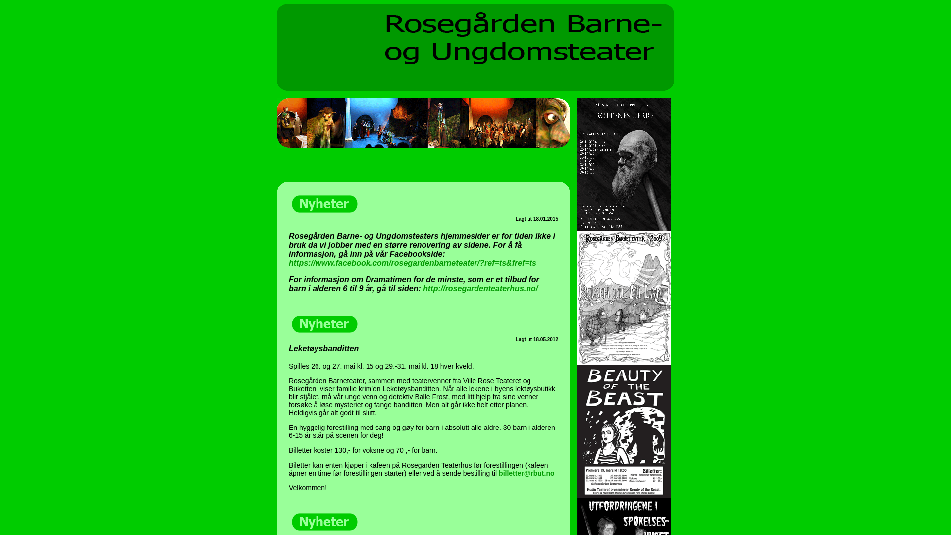 website screenshot of https://rbut.no/