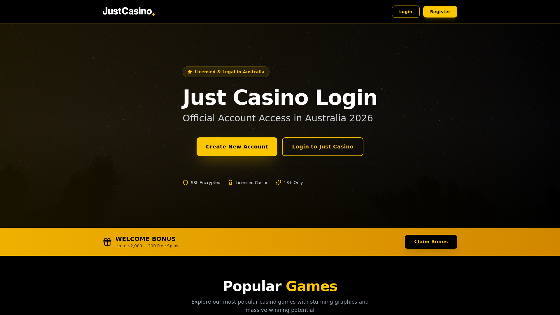 website screenshot of https://justcasino17.pages.dev/