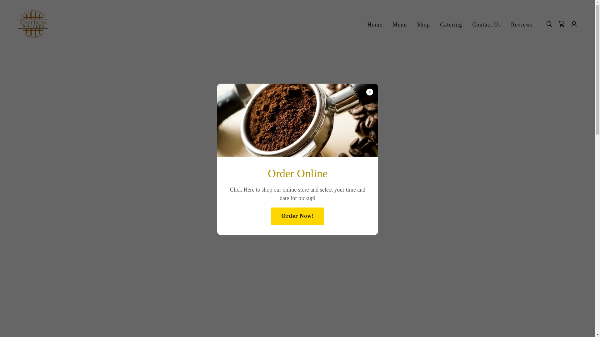 website screenshot of http://castironwaffles.com/shop