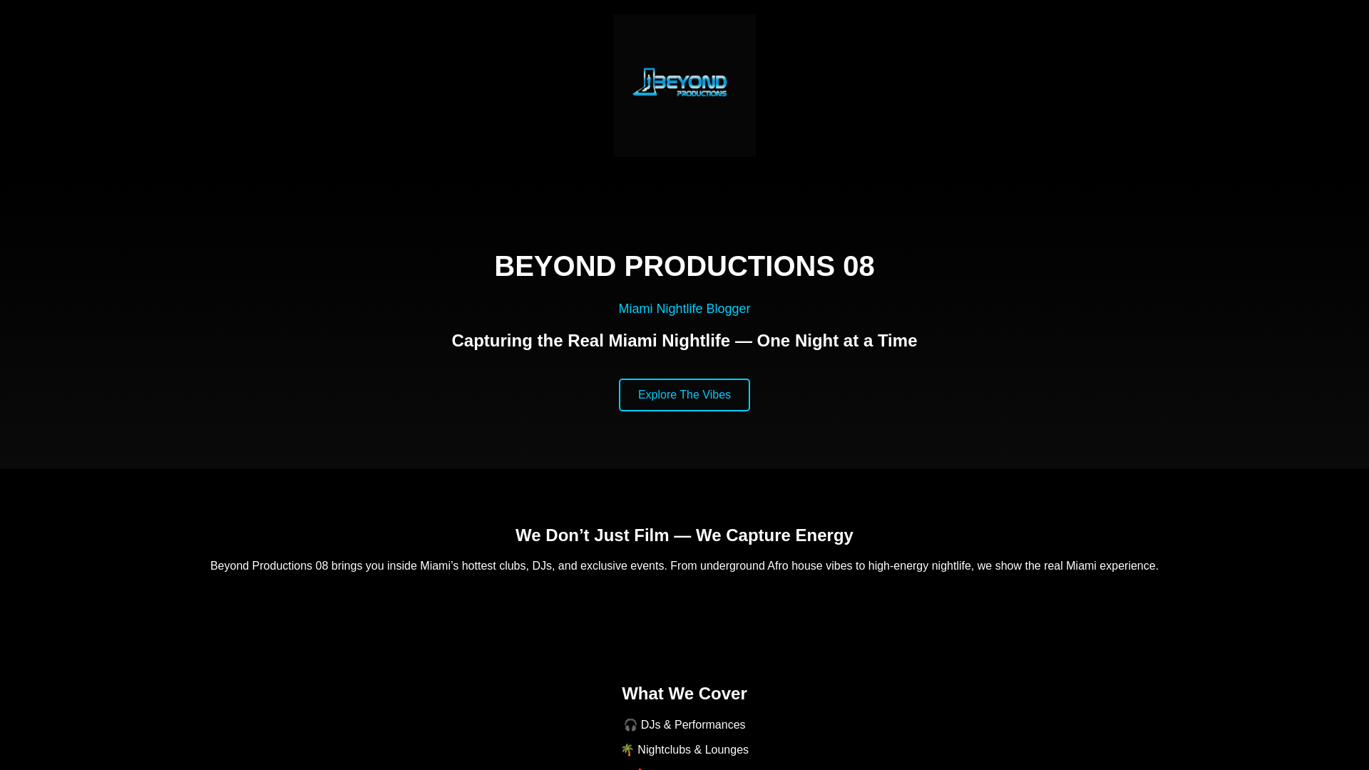 website screenshot of https://partynmiami.com/