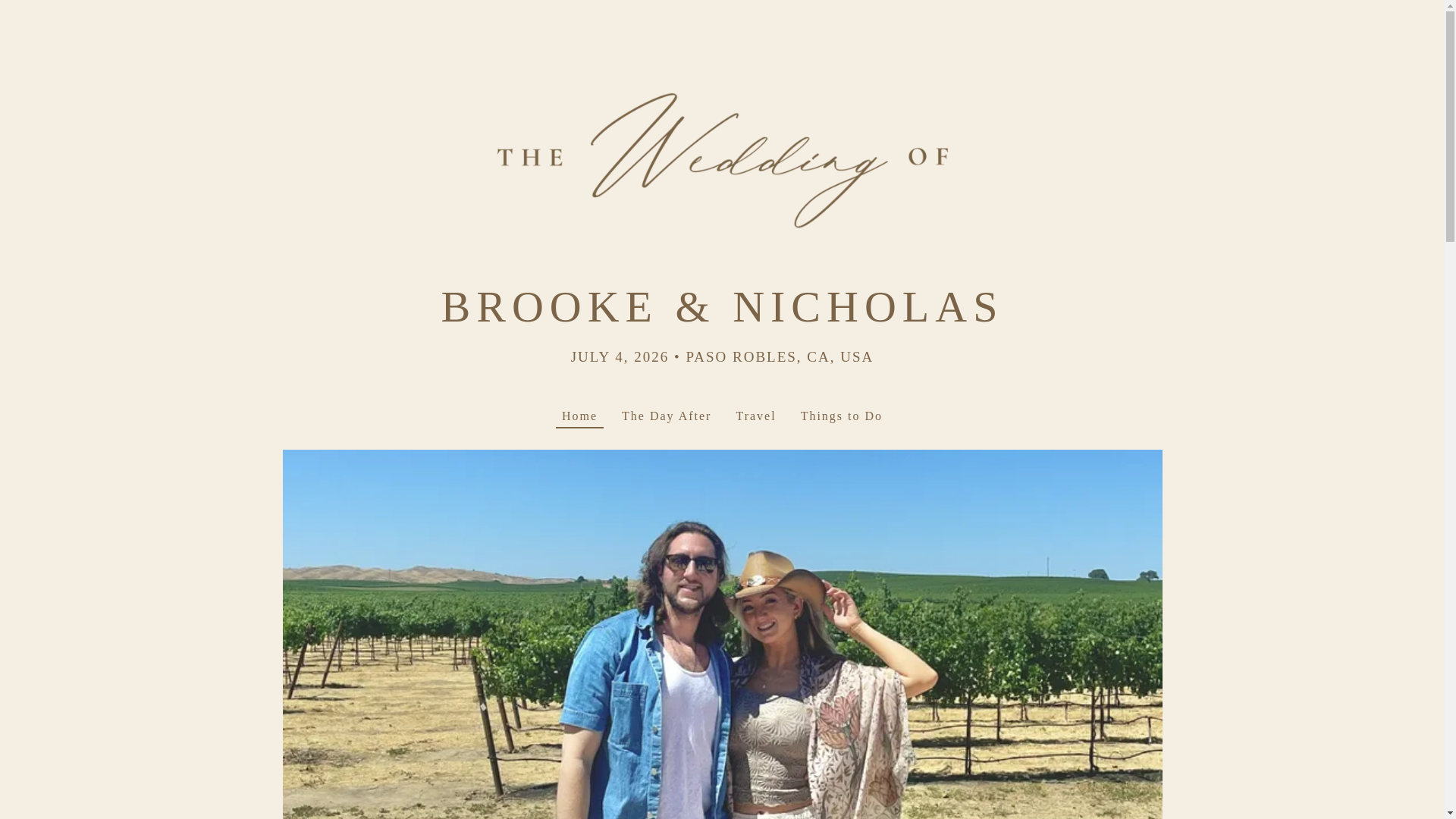 website screenshot of https://brookeandnicholasmassa.com/